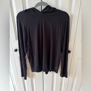 BOODY bamboo black pull on hoodie L